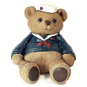 Vintage Vicki Lane Sailor Bear Figurine 3”